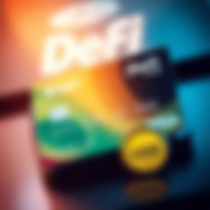 A visual representation of a DeFi Visa card alongside USDT and USDC logos, highlighting cashback rewards for online shopping.